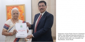 Governor releases Goa Public Service Commission annual report